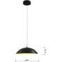 Wofi Rosskoff lampa wisząca 1x29 W czarna 6001-104 zdj.2