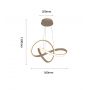 Aviano Bandol 6064113S lampa wisząca 1x38 W piaskowa zdj.2