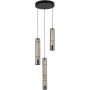 Aviano Cilindro 62230310 lampa wisząca 3x9 W czarna-chrom-przydymiona zdj.1