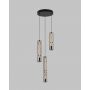 Aviano Cilindro 62230310 lampa wisząca 3x9 W czarna-chrom-przydymiona zdj.3