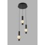 Aviano Ronda 62240310 lampa wisząca 3x8 W czarna-chrom-przydymiona zdj.5