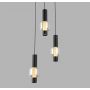 Aviano Ronda 62240310 lampa wisząca 3x8 W czarna-chrom-przydymiona zdj.4