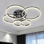 Aviano Perpignon 9049605 lampa podsufitowa 5x16 W czarna-chrom zdj.6