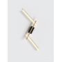 Aviano Rimini 7021306 lampa podsufitowa 3x13.3 W czarna-drewno zdj.3