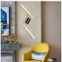 Aviano Rimini 7021306 lampa podsufitowa 3x13.3 W czarna-drewno zdj.5