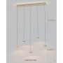 Aviano Quiberon 7039513 lampa wisząca 5x W piaskowa zdj.3