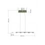 Aviano Cassis 7066703 lampa wisząca 6x W szampan-nikiel zdj.2