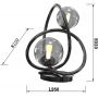 Wofi Nancy 8014205 lampa stołowa 2x3.5 W czarna zdj.2