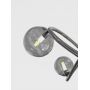 Aviano Nancy 8014205 lampa stołowa 2x3.5 W czarna-chrom zdj.3