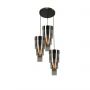 Aviano Grans 92110310 lampa wisząca 3x W czarna-chrom zdj.1