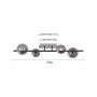 Aviano Sevilla 92140410 lampa podsufitowa 4x3 W czarna-chrom zdj.1