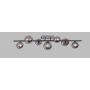 Aviano Sevilla 92140710 lampa podsufitowa x3 W czarna-chrom zdj.2