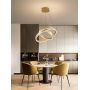 Aviano Vivies 62010215 lampa wisząca 2x54 W złota zdj.4