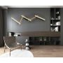 Aviano Rimini 7021506 lampa podsufitowa 5x11.4 W czarna-drewno zdj.7