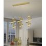 Aviano Claret 62090115 lampa wisząca 1x9 W złota zdj.5