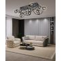 Wofi Nancy 3014905 lampa stojąca powyżej 6x3.5 W czarna-chrom zdj.12