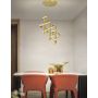 Aviano Claret 62090115 lampa wisząca 1x9 W złota zdj.6