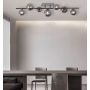 Aviano Sevilla 92140410 lampa podsufitowa 4x3 W czarna-chrom zdj.7