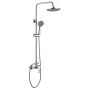 Aqualine Lotta LT690 zestaw prysznicowy ścienny z deszczownicą chrom zdj.1