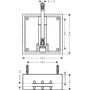 Axor Citterio 26039180 element podtynkowy sufitowy zdj.2