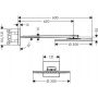 Axor ShowerSolutions 35303670 deszczownica z ramieniem 30x30 cm okrągła czarna zdj.2