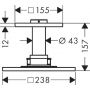 Axor ShowerSolutions 35312330 deszczownica z ramieniem 25x25 cm kwadratowa zdj.2
