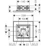 Axor ShowerSolutions 35313340 deszczownica 25x25 cm kwadratowa czarna zdj.2