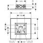 Axor ShowerSolutions 35321990 deszczownica 30x30 cm kwadratowa zdj.2