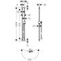 Axor Citterio E 36736340 drążek prysznicowy 90 cm zdj.2