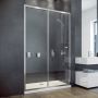 Besco Duo Slide DDS130 drzwi prysznicowe 130 cm rozsuwane do wnęki zdj.5