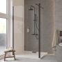 Besco Eco-N Black ENB90195C ścianka prysznicowa walk-in 90 cm zdj.4