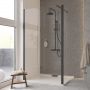 Besco Eco-N Black ENB100195C ścianka prysznicowa walk-in 100 cm zdj.4