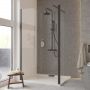 Besco Eco-N Black ENB120195C ścianka prysznicowa walk-in 120 cm zdj.4