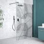 Besco Leafy LF110200C ścianka prysznicowa walk-in 110 cm zdj.4