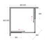 Besco Modern 190 MK90190C kabina prysznicowa 90x90 cm kwadratowa chrom połysk/szkło przezroczyste zdj.3