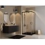 Besco Modern Black MKB80190C kabina prysznicowa 80x80 cm kwadratowa czarny mat/szkło przezroczyste zdj.6