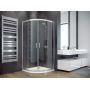 Besco Modern 190 MP80190C kabina prysznicowa 80x80 cm półokrągła chrom połysk/szkło przezroczyste zdj.4