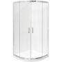 Besco Modern 190 MP80190C kabina prysznicowa 80x80 cm półokrągła chrom połysk/szkło przezroczyste zdj.1