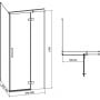 Cersanit Jota S160004 kabina prysznicowa kwadratowa 90x90 cm zdj.2