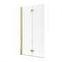 Radaway Nes Gold PND I 100101000901L parawan nawannowy 100 cm 2-częściowy złoty połysk/szkło przezroczyste zdj.1