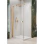 Radaway Nes Brushed Gold KDJ 100220900901L drzwi prysznicowe 90 cm uchylne złoty połysk/szkło przezroczyste zdj.1