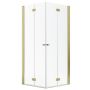 Radaway Nes Gold KDD-B 100241000901R kabina prysznicowa część prawa 100x100 cm kwadratowa złoty połysk/szkło przezroczyste zdj.1