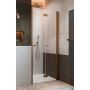 Radaway NES 6 Brushed Copper DWB 100290709301R drzwi prysznicowe 70 cm składane miedź szczotkowany/szkło przezroczyste zdj.1