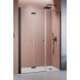 Radaway Nes Black DWS B 100449505401L drzwi prysznicowe 95 cm składane czarny mat/szkło przezroczyste zdj.1