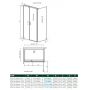 Radaway Nes 8 KDS II 100871200101L drzwi prysznicowe 120 cm uchylne chrom połysk/szkło przezroczyste zdj.2
