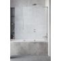 Radaway Furo SL Brushed Nickel PND II 103095389101R drzwi parawanu 53.8 cm 2-częściowy szczotkowany/szkło przezroczyste zdj.1