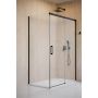 Radaway Idea 8 KDJ 103406205401R drzwi prysznicowe 62 cm rozsuwane czarny mat/szkło przezroczyste zdj.1