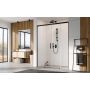 Radaway Idea 8 Black DWD 103804705401 drzwi prysznicowe 47 cm rozsuwane czarny mat/szkło przezroczyste zdj.1