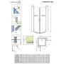 Radaway Torrenta KDD 1327770101L kabina prysznicowa 90x80 cm prostokątna chrom połysk/szkło przezroczyste zdj.2