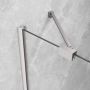 Radaway Essenza Brushed Nickel DWJ 13850149101R drzwi prysznicowe 100 cm uchylne szczotkowany/szkło przezroczyste zdj.5